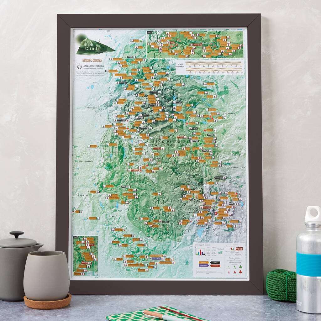 mountain gifts Map of UK