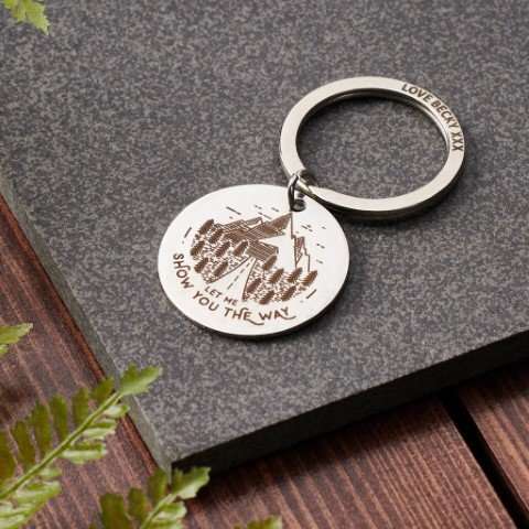 mountain gifts Keyring with mountains