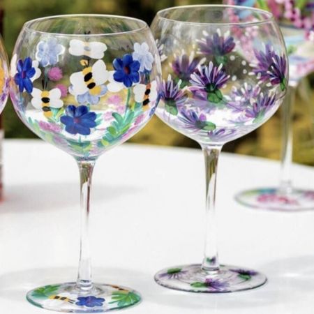 gin-themed gifts two colorul gin glasses