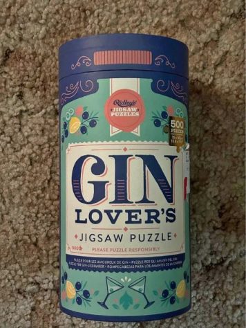 gin-themed gifts The box of a gin-inspired puzzle