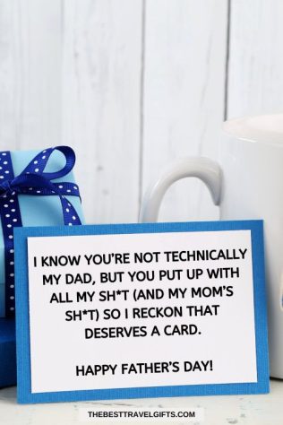 funny Father's Day messages Funny card for Father's Day.