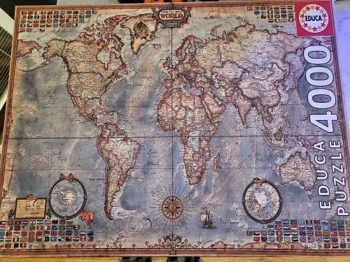 gifts for puzzle lovers A large jigsaw puzzle of the world map