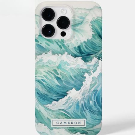 ocean-themed gifts A phone case with ocean waves