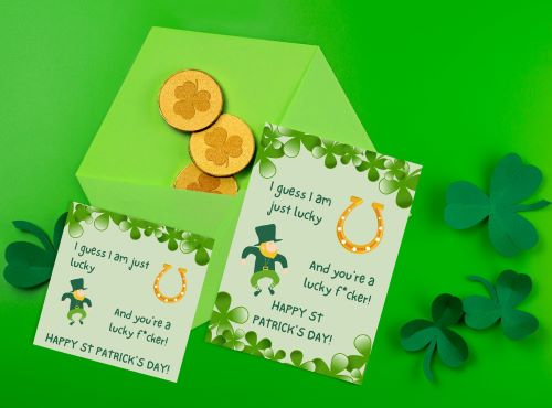 Two sizes of St patrick's Day cards