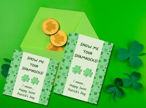 Two sizes of St patrick's Day cards