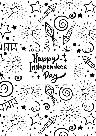 coloring-pages-4th-of-july7 Happy Independence Day busy 4th of July coloring