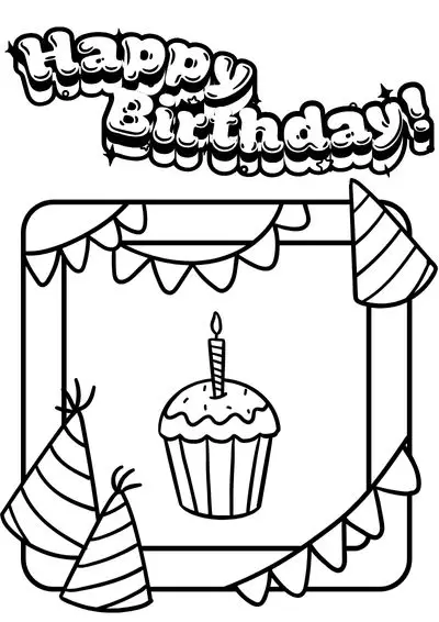 birthday-coloring-pages (8) birthday coloring pages