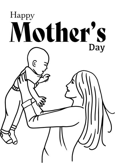 mother's day coloring pages