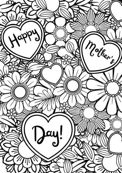 mother's day coloring pages
