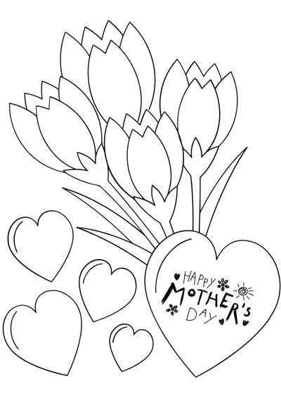 mother's day coloring pages