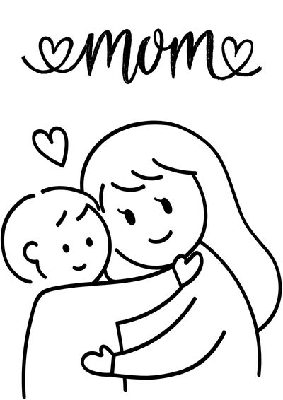 mother's day coloring pages