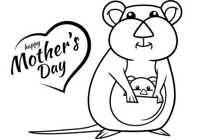 mother's day coloring pages