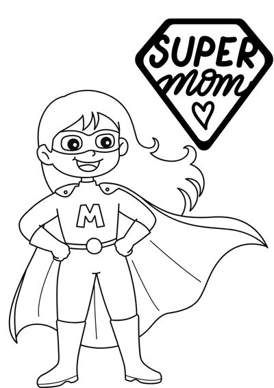 mother's day coloring pages