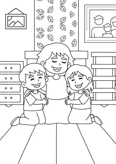 mother's day coloring pages