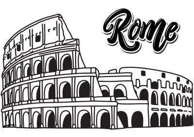 travel-coloring-pages-29 The colloseum in Rome