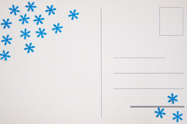 travel coloring pages The backside of a postcard with stars