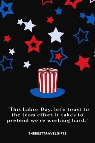 funny labor day quotes Funny Labor Day quote with an image of a Uncle Sam hat
