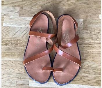greek gift ideas A apir of leather sandals from Greece