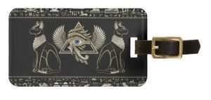 egyptian gifts Ancient Egypt luggage tag