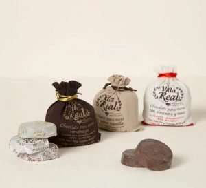 Three bags of chocolate