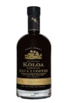 hawaiian gifts Black bottle of rum