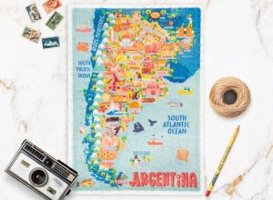 Argentina gifts A jigsaw puzzle with an image of the map of Argentina