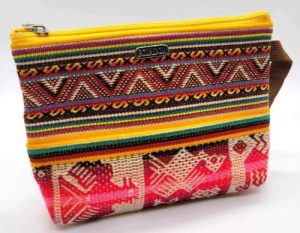 A handmade colorful purse from Ecuador