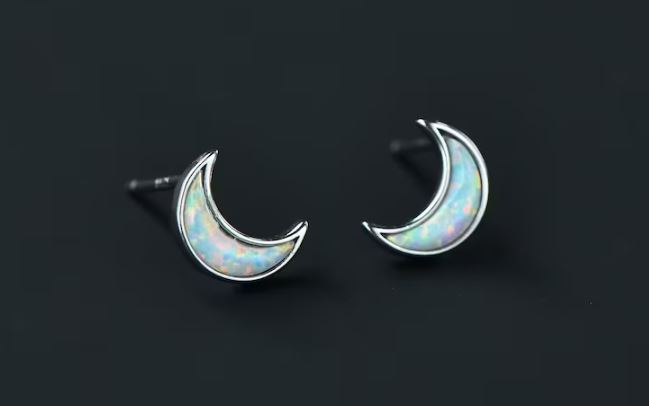 moon gifts Earing studs in the shape of half moons