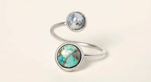 moon gifts A ring with two circles that represent the moon and earth orbit