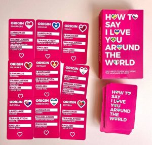 welcome home gifts Deck of cards to say "I love you'