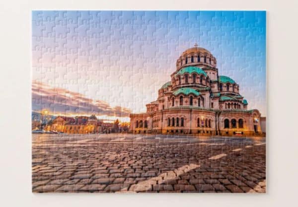 best bulgarian gifts A jigsaw puzzle of the church in Sofia, Bulgaria