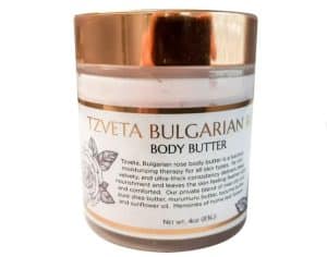 best bulgarian gifts A jar of body lotion made from roses from Bulgaria