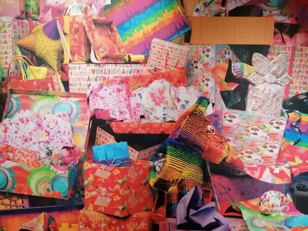 A collection of colorful wrapping paper