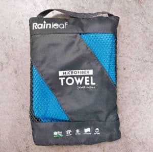 stocking stuffers for travelers A microfiber towel in a bag