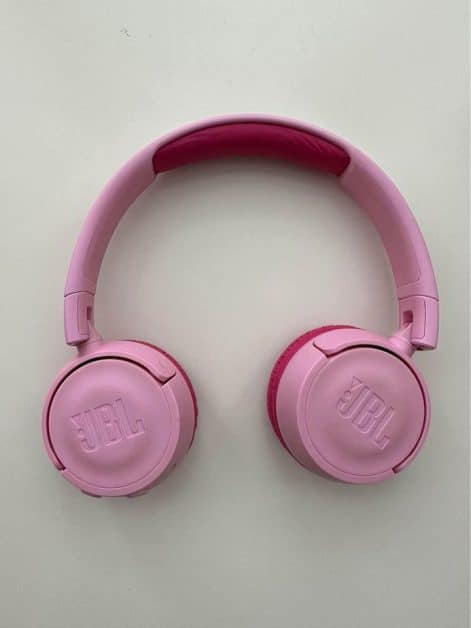 Pink JBL headphones