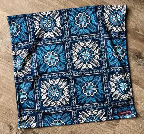 A colorful blanket with a typical pattern from Romania