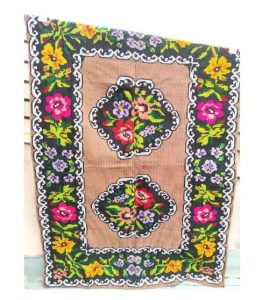 A handmade rug from Romania