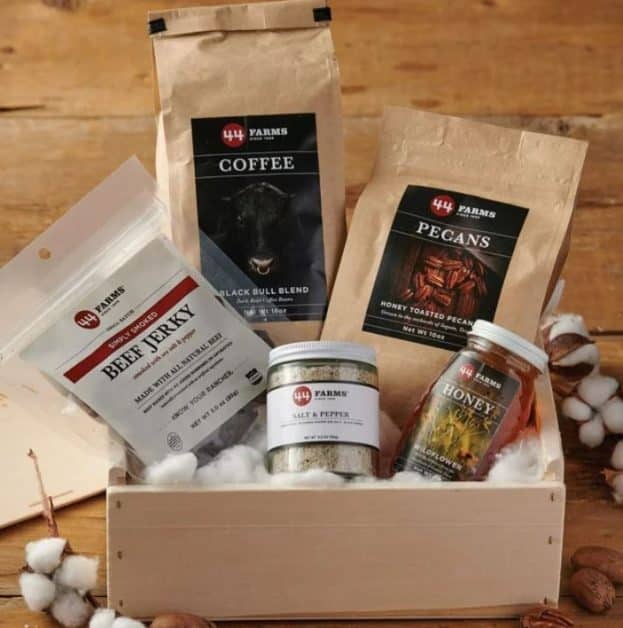 Texas gift ideas A gift basket with items from Texas