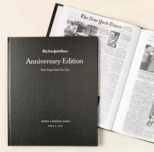 A custumized New York Times edition