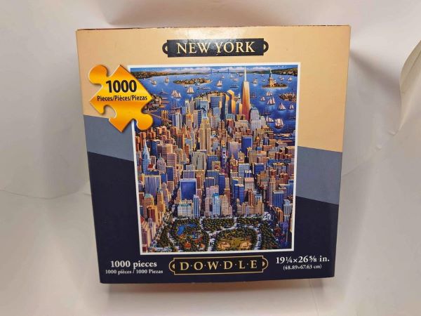 A jigsaw puzzle of New York City