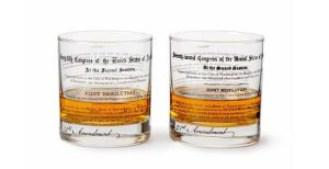 gifts for history buffs two glasses with the laws of prohibition