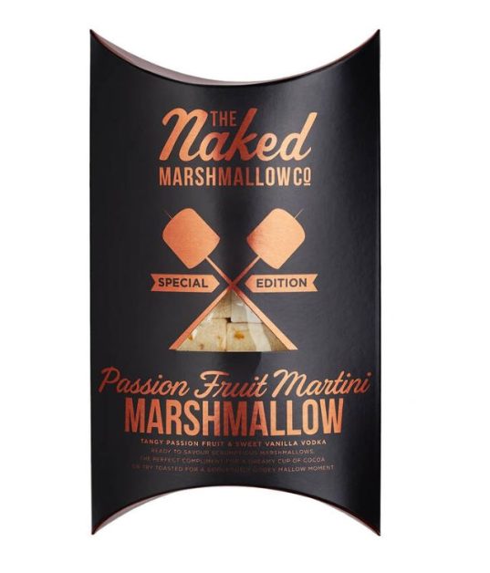 A package of "naked martini marshmellows"