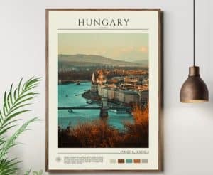 A poster of Budapest, Hungary