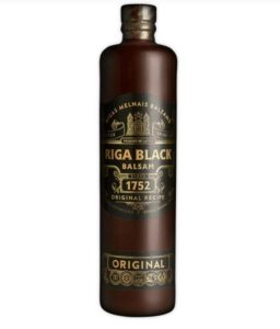 Latvian gifts A bottle of Black balsam from Riga, Latvia