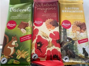 Latvian gifts Three chocolate bars from Latvia