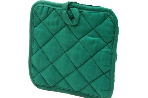 A green pot holder