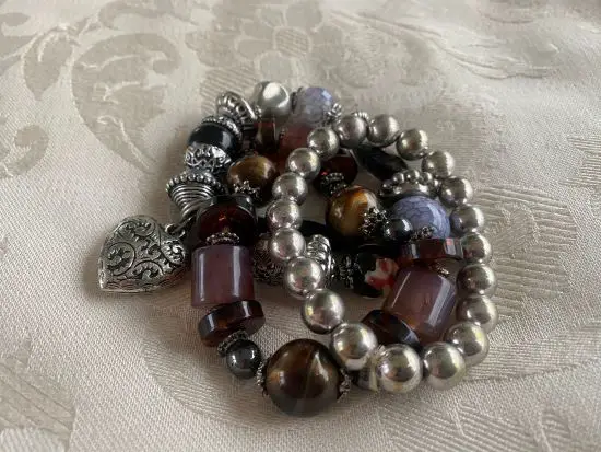 Selfmade beaded bracelets