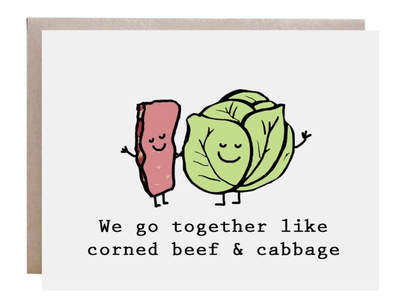 Funny St Patrick's Day pun card