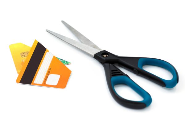 An image of a gift card that's cut in two