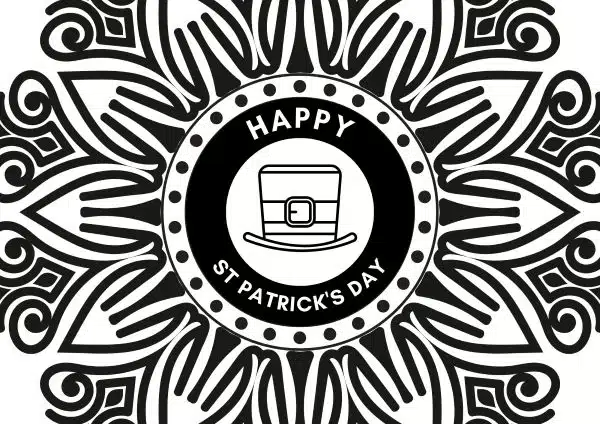 st-patrick-day-coloring-2 A mandala St Patrick's Day coloring sheet